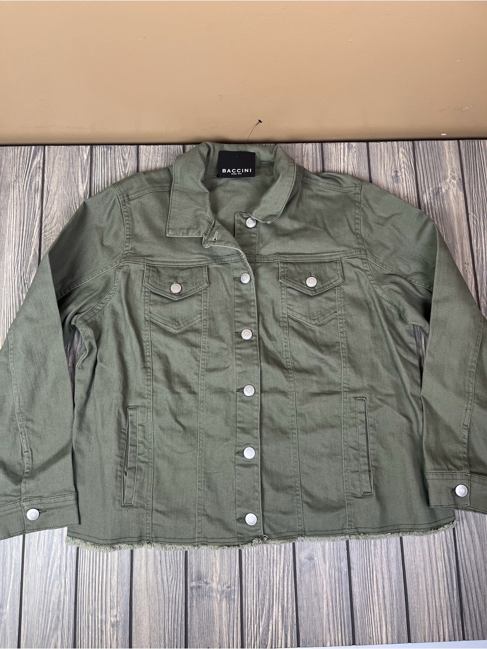 NEW BACCINI Olive Green Jacket Shacket Women's 1X